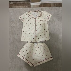 Cherry print pjs